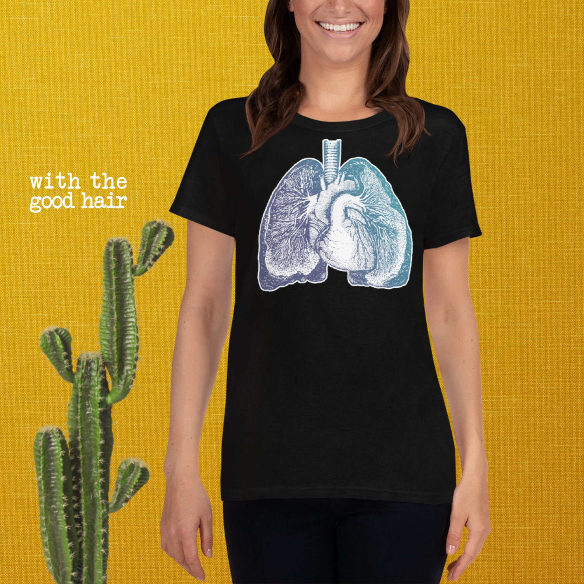Nurse Shirt, Nursing Teacher, Medical Instructor, Respiratory Therapist, gift for mom, thank you present, Heart and Lungs, Anatomy drawing