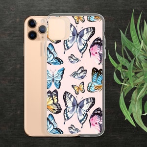 iPhone Case, butterfly cell phone case, birthday gift for daughter, teenager present, graduation gift, girlfriend anniversary gift