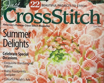 Just Cross Stitch Magazine June 2018 -   Cross stitch magazines,  Stitch magazine, Just cross stitch
