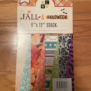 DCWV Fall and Halloween Cardstock Paper Stack