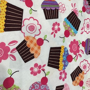 Premium Cotton Cupcake Fabric