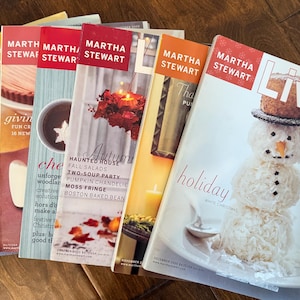Martha Stewart Living Magazine Editions from 2012-2017
