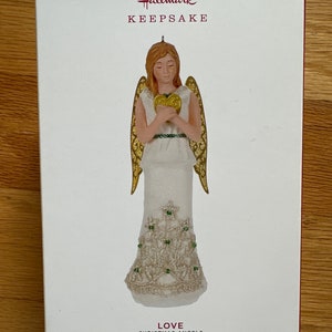 Hallmark Keepsake Love Christmas Angel Ornament 2019 2nd in the series