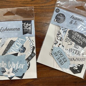 Echo Park The Magic of Winter Ephemera and Frames and Tags
