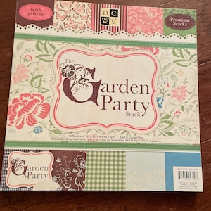 Bloc de papel para fiestas en el jardín de DCWV