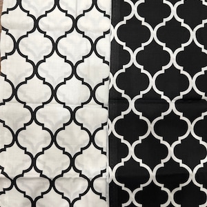 Premium Cotton Black and White Fabric