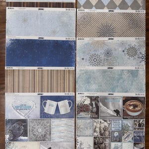 BoBunny Winter Scrapbook Paper Ephemera Stickers Collections