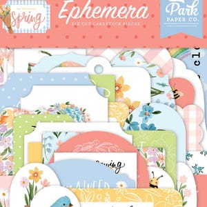 Echo Park My Favorite Spring Die Cuts Ephemera Pack
