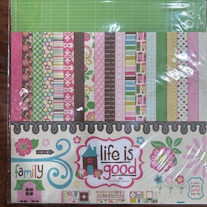 Echo Park Life is Good Collection Kit Scrapbook Paper Stickers Paper Crafting Card Making Album