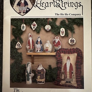 HeartStrings The HoHoHo Company Cross Stitch Santas Pattern