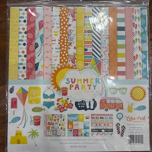 Echo Park sommar scrapbookingpapperspaket
