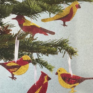 Glittered Bird Ornament Kit from Martha Stewart crafts