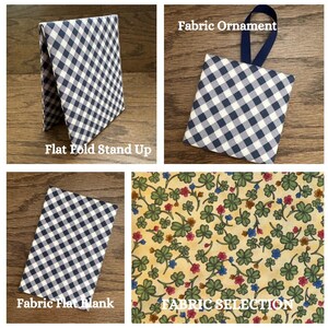 Fabric Ornament Blank, Fabric Flat Fold Stand Up Easel, Fabric Flat Blank, Cross Stitch Finishing Piece, Cross Stitch Finishing St Patrick
