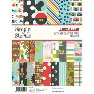 Simple Stories Say Cheese Bloc de papel de 6 x 8 pulgadas Say Cheese Magic y Say Cheese en el parque Bits and Pieces