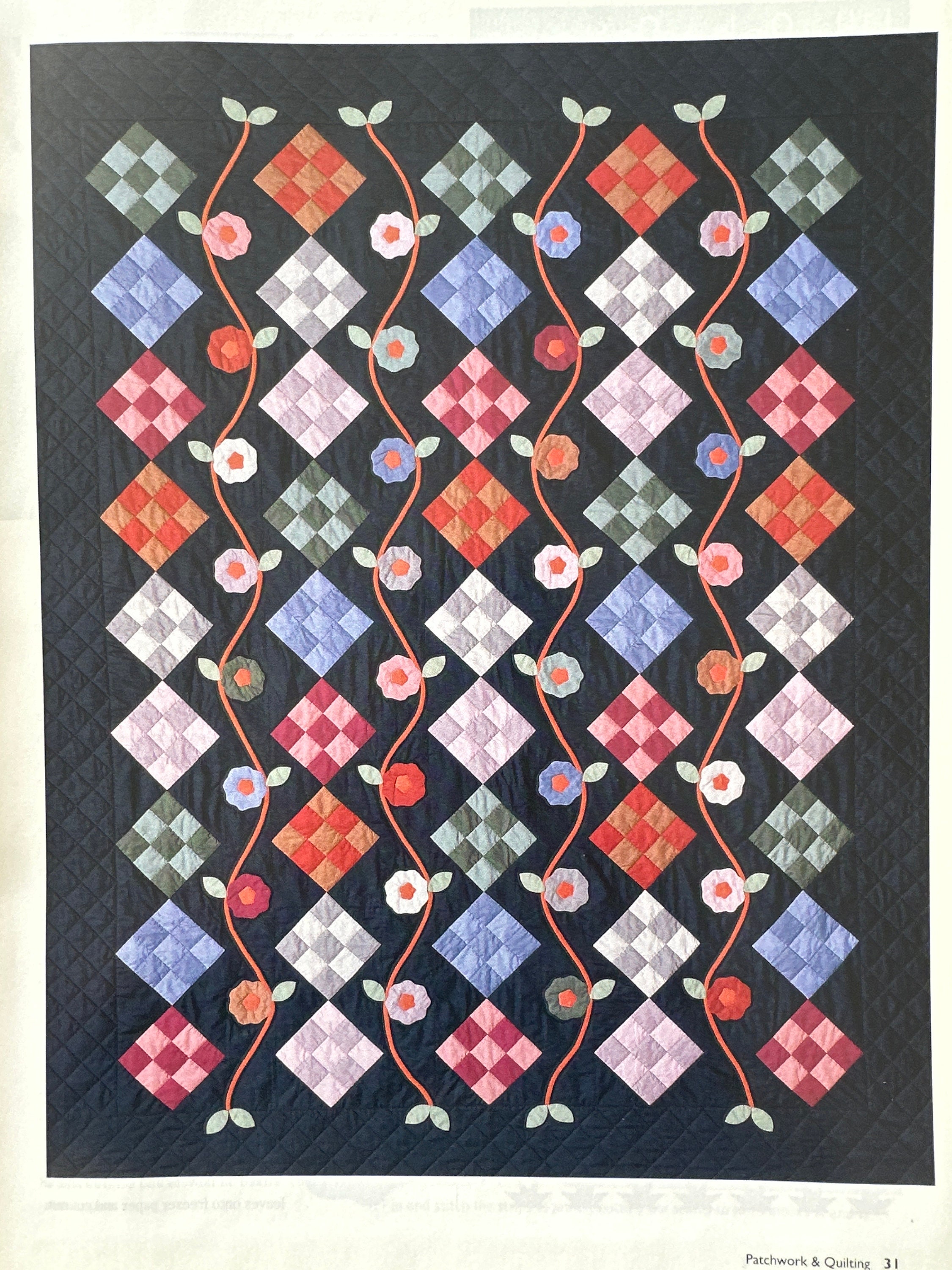 A Quilters Garden Machine Appliqué Quilt Pattern Bookazine by - Etsy