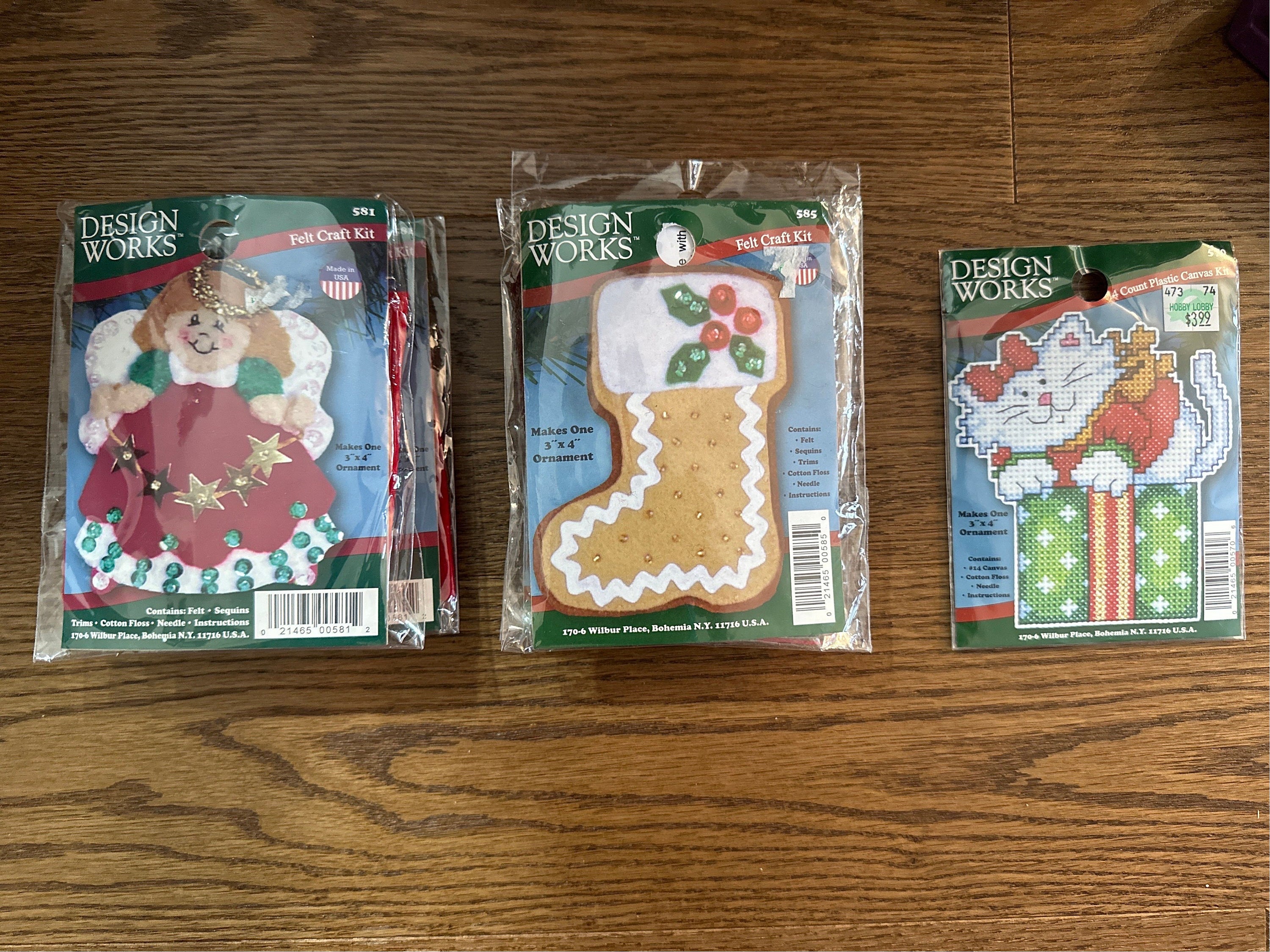 Design Works Felt Craft Kits and Cross Stitch Kit