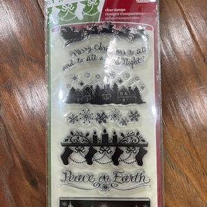 Stamps Clear Polymer Acrylic Stamps Card Making Scrapbooking Paper Crafting Martha Stewart Inkadinkado Hampton Art Stamping Cards
