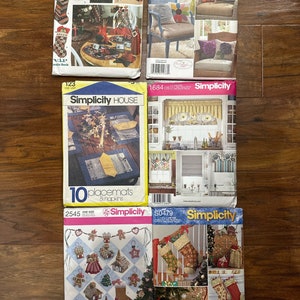 Simplicity Craft, Dolls and Home Decor Patterns