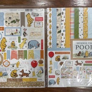 Echo Park Winnie the Pooh Disney Scrapbook Paper and Stickers