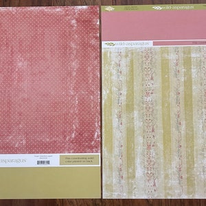 My Mind’s Eye Wild Asparagus Scrapbook Paper - Hope - Noel - Me & My Sister - Believe - Sweet
