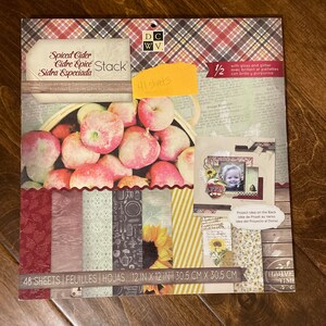 DCWV Die Cuts with a View Spiced Cider Paper Pad