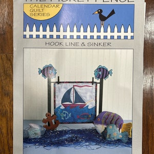 The Picket Fence Hook Line and Sinker Quilt