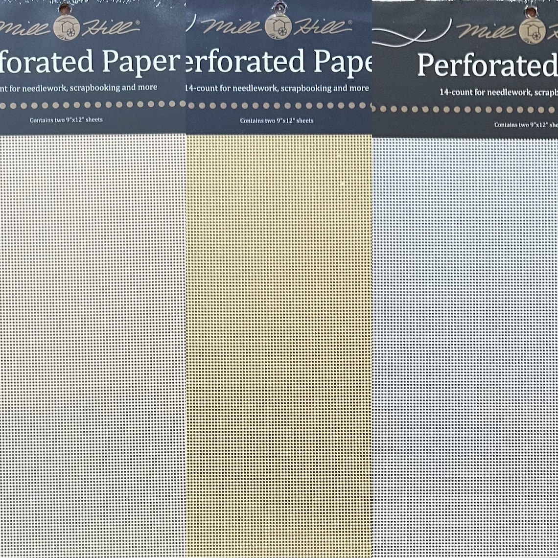 Perforated Paper Mill Hill Yarn Tree Cross Stitch Paper 14 Count Etsy