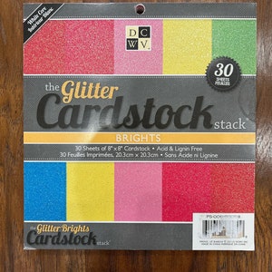 DCWV The Glitter Cardstock Stack