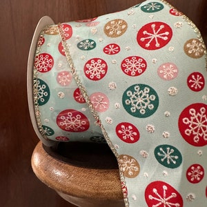 Christmas Holiday Wired Ribbon, 8 yards 2.5” and 1.5"  Wide Ribbon by Place in Time, Jo Ann Fabrics
