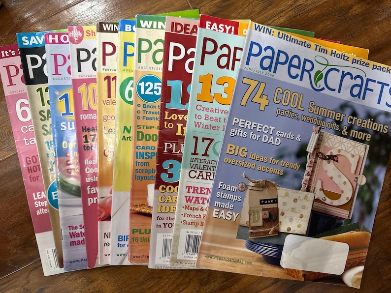 Papercrafts Magazine Vintage Issues - Etsy