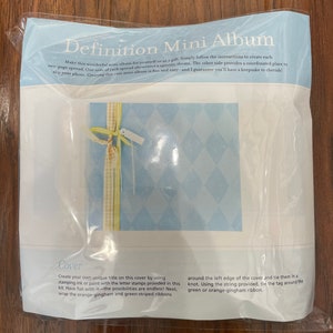 Light Baby Blue Mini Album Kit Scrapbook Album Kit