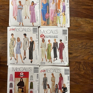 McCalls clothing Patterns Women, Men, Children