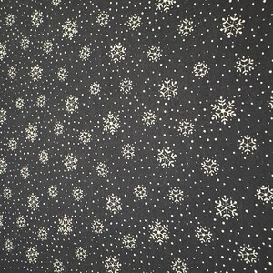 White and Blue Snowflake Premium Cotton Quilt Fabric