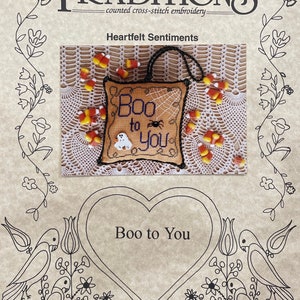 Theron Traditions Counted Cross Stitch Pattern Boo to You