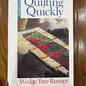 Quilting Quicky Wedge Tree Runner Pattern