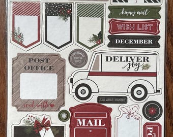 Carta Bella Christmas Delivery Chipboard Accents