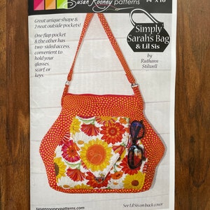 Simply Sarah’s Bag and Lil Sis Handbag Purse Crossbody Sewing Pattern by Susan Rooney Patterns