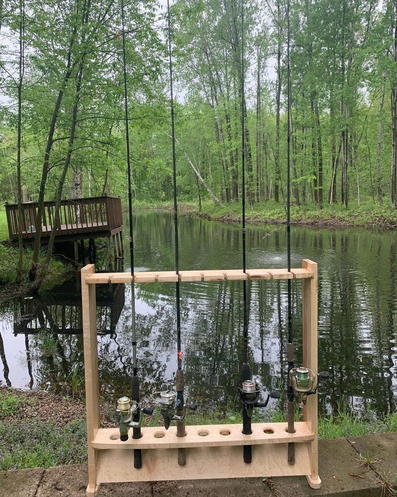 Fishing Rod Holder SVG File and Brief Plan Etsy