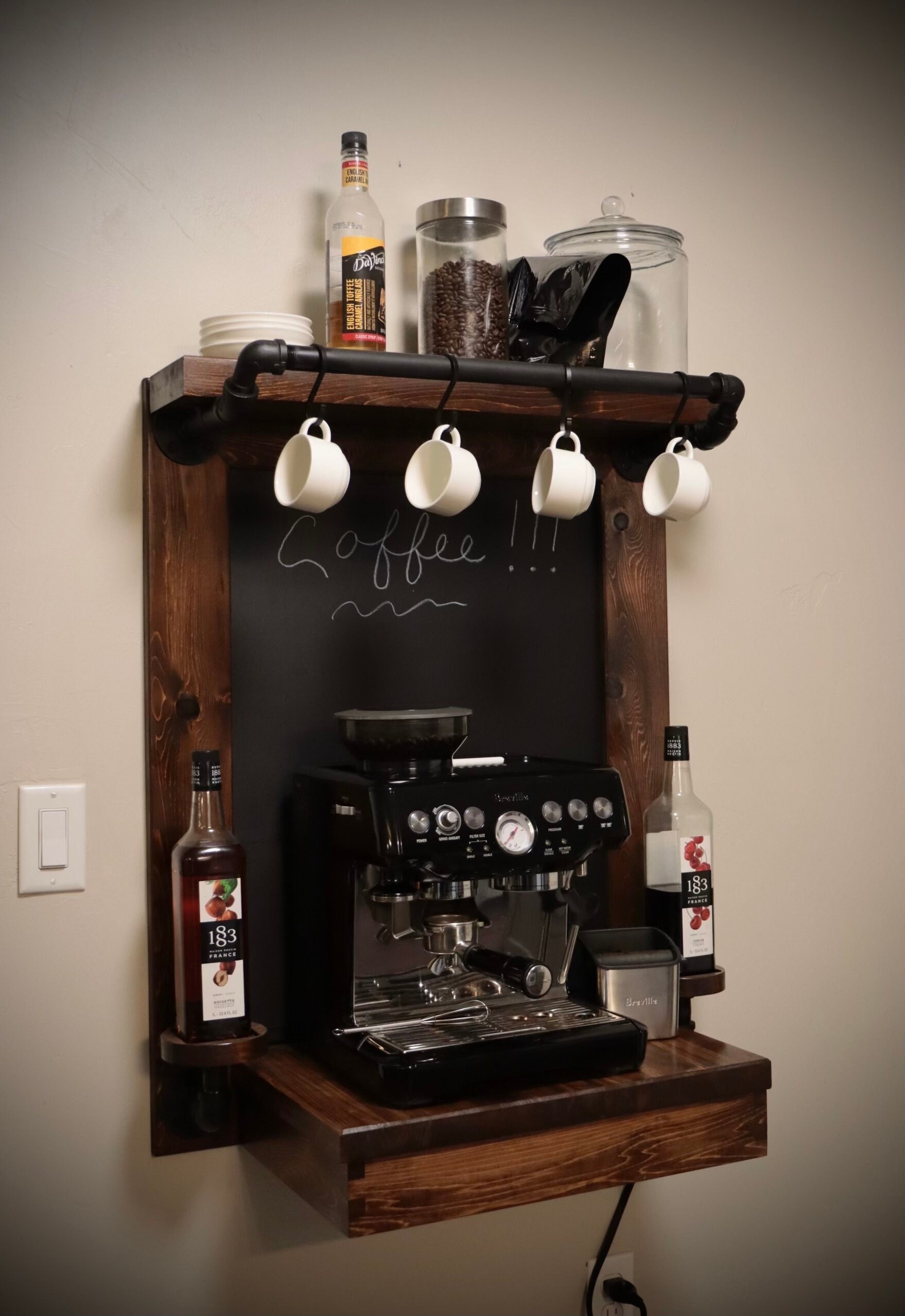 Coffee Bar SVG File and Build Tips Etsy UK