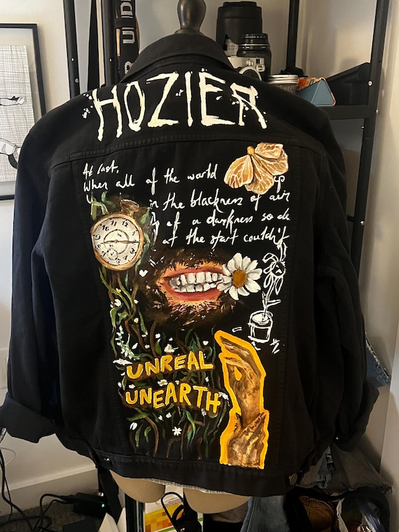 ジャケット・アウター YOKE / HAND PAINTED DENIM TRUCKER JACKET YOKE HAND PAINTED DENIM TRUCKER JACKET [BLACK] - Fresh