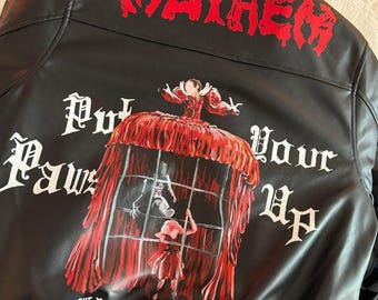 Custom Hand-Painted Leather Jacket: Made to Order