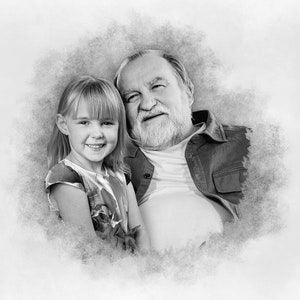 Lägg till person till foto - Lägg till avliden nära och kära till foto - Anpassad present och minnesgåva - Kombinera foton - Present till pappa mamma - Svartvitt bild 10