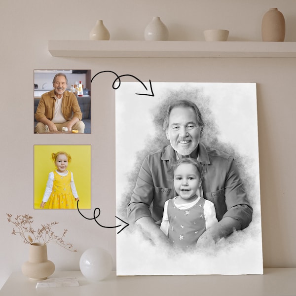 Personalized Painting With Deceased Loved One Etsy Australia