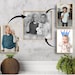 Combine Photos - Add Deceased Loved One to Photo - Add Person - Custom gift and memorial - Gift for Dad Mom - Black and white - Digital art 