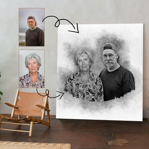 Add Deceased Loved One to Photo Memorial Gift for Father Passed Away Person to Picture Add Person to Photo Combine Merge Photos image 6