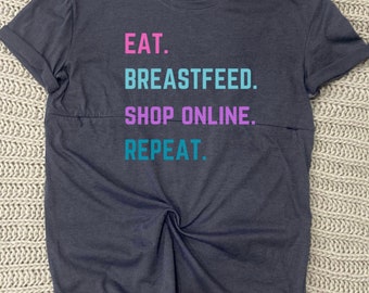 Mamas Schedule Breastfeeding Tshirt-Pumping Friendly