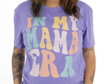 In My Mom Era Colorful Print Breastfeeding shirt, nursing shirt, breastfeeding friendly, pumping friendly, mom shirt