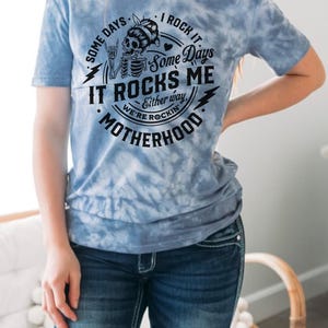 Rocking Motherhood Print Breastfeeding shirt, nursing shirt, breastfeeding friendly, pumping friendly, mom shirt
