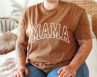 Mama Varsity Print Breastfeeding shirt, nursing shirt, breastfeeding friendly, pumping friendly, mom shirt