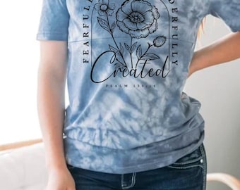 Fearfully and Wonderfully Created Mom Breastfeeding Tshirt Nursing Friendly Pumping Friendly